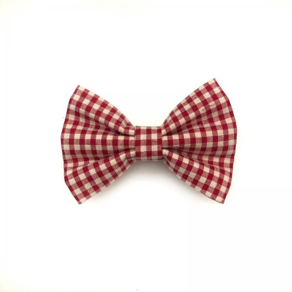 classic checkered dogs bow tie