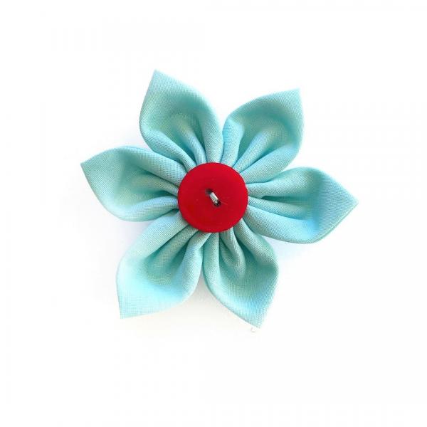 Blue Flower Bow for dogs