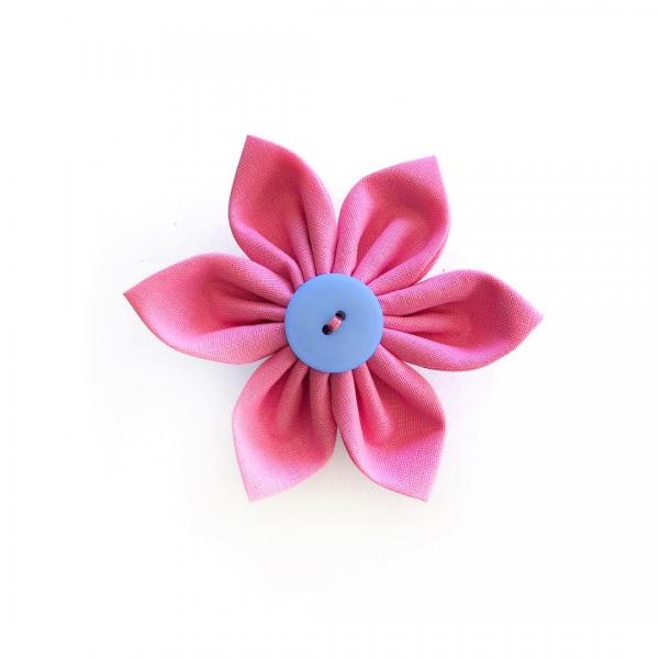 Pink Flower Bow for dogs