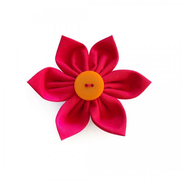 Red Flower Bow for dogs