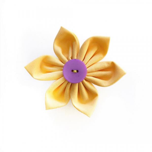 Yellow Flower Bow for dogs