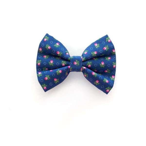 Blue Rose Bow Tie