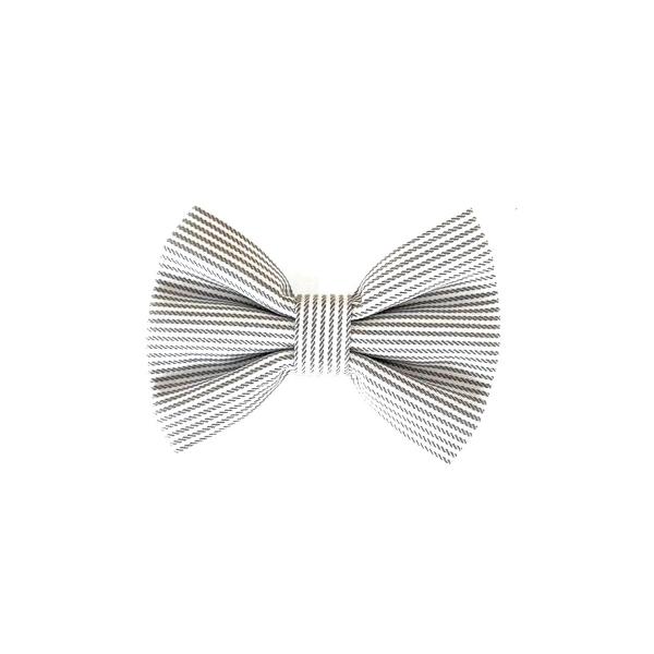 black stripes dog bow tie