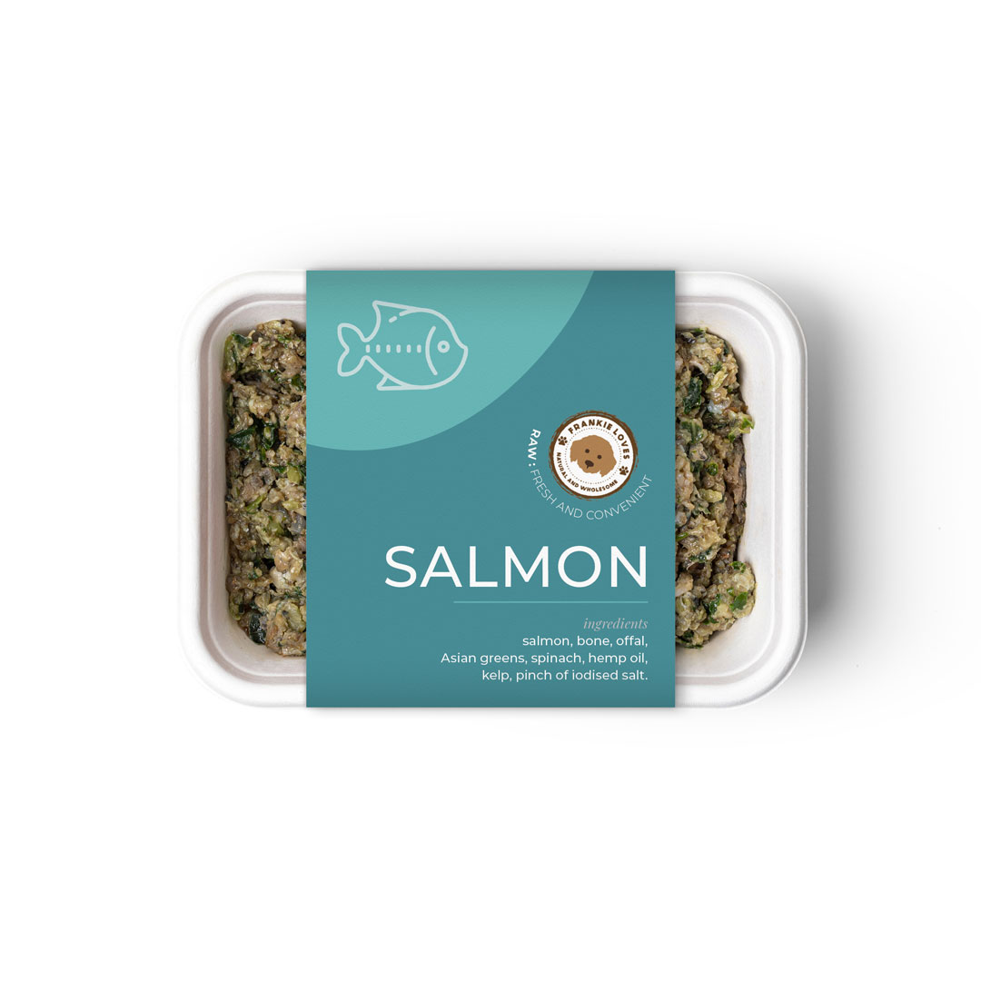 single packet of salmon raw dog food frozen delivered in Perth