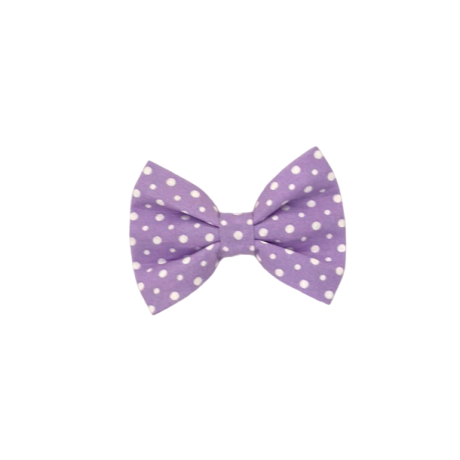 Lilac Polka Bow Tie
