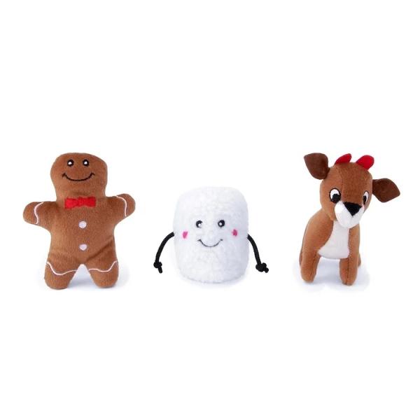 Zippy Paws Santa's Friends 3-Pack Toy (1)